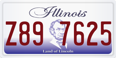 IL license plate Z897625