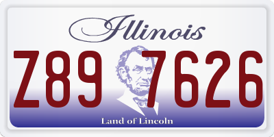 IL license plate Z897626