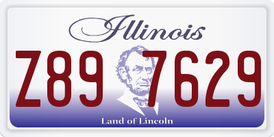 IL license plate Z897629