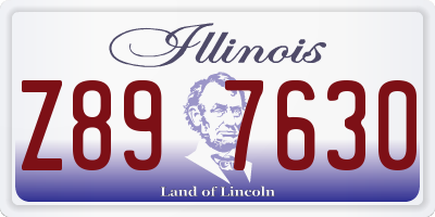 IL license plate Z897630