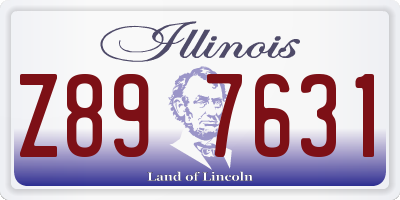 IL license plate Z897631