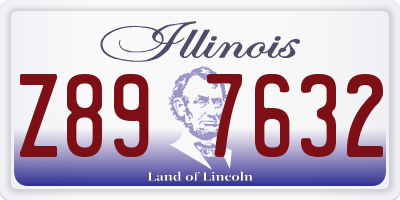 IL license plate Z897632