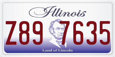 IL license plate Z897635