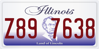 IL license plate Z897638