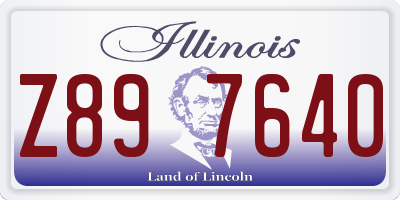 IL license plate Z897640
