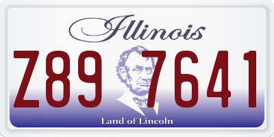 IL license plate Z897641