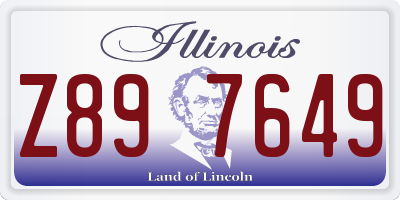 IL license plate Z897649