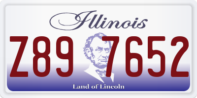 IL license plate Z897652