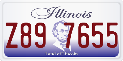 IL license plate Z897655