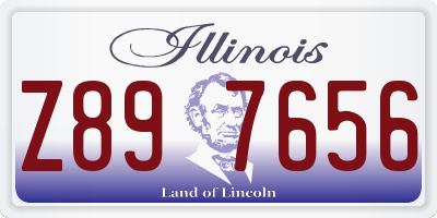 IL license plate Z897656