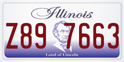 IL license plate Z897663