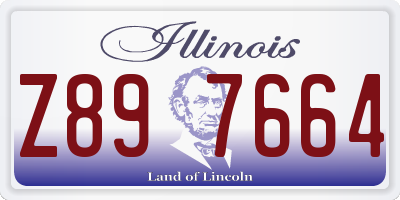 IL license plate Z897664