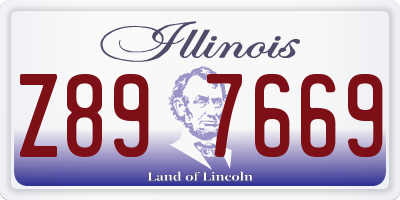IL license plate Z897669