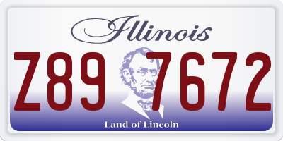 IL license plate Z897672