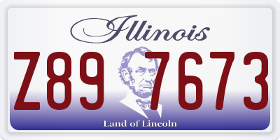 IL license plate Z897673