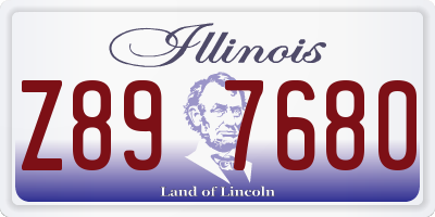 IL license plate Z897680