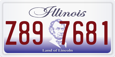 IL license plate Z897681
