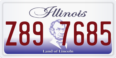 IL license plate Z897685