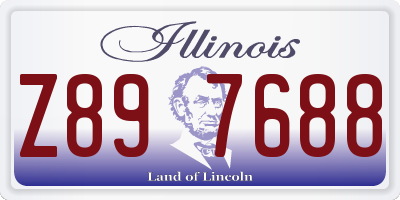 IL license plate Z897688
