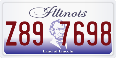 IL license plate Z897698