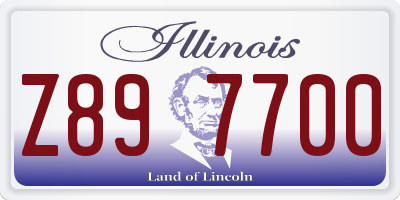 IL license plate Z897700