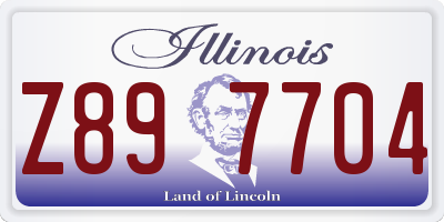 IL license plate Z897704