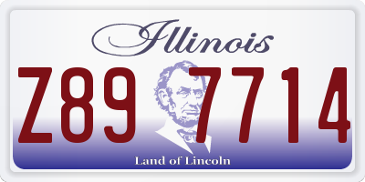 IL license plate Z897714