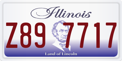 IL license plate Z897717