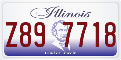 IL license plate Z897718