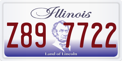 IL license plate Z897722