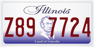 IL license plate Z897724