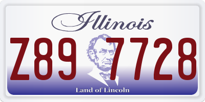IL license plate Z897728