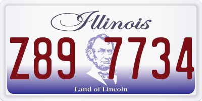 IL license plate Z897734