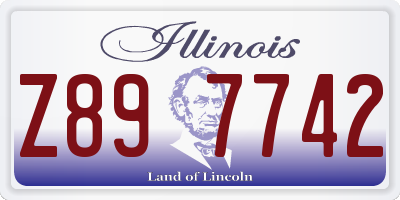 IL license plate Z897742