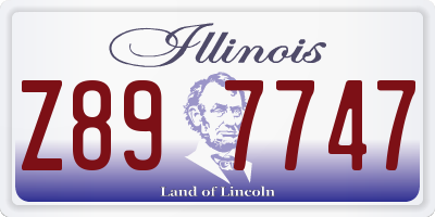 IL license plate Z897747