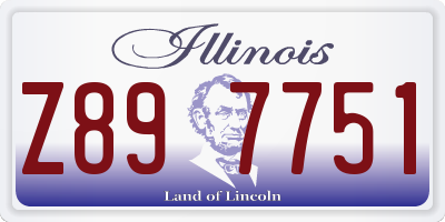 IL license plate Z897751