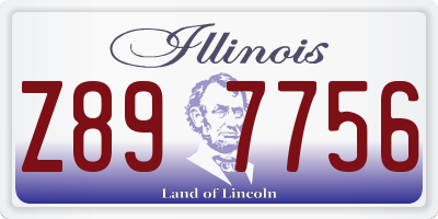 IL license plate Z897756
