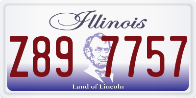 IL license plate Z897757