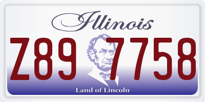 IL license plate Z897758
