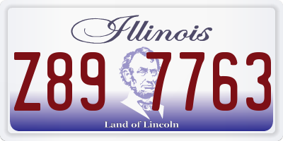 IL license plate Z897763