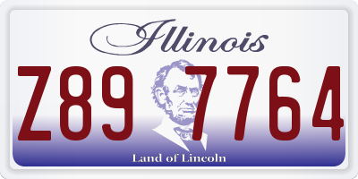 IL license plate Z897764