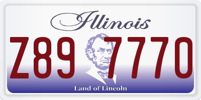 IL license plate Z897770