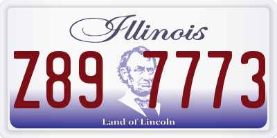 IL license plate Z897773