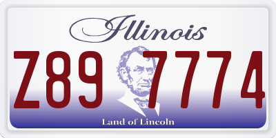 IL license plate Z897774