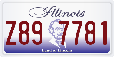 IL license plate Z897781