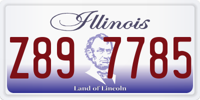 IL license plate Z897785