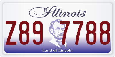 IL license plate Z897788