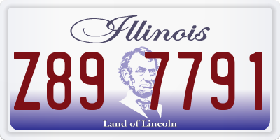 IL license plate Z897791