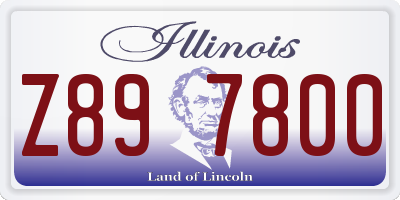 IL license plate Z897800