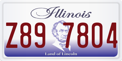 IL license plate Z897804